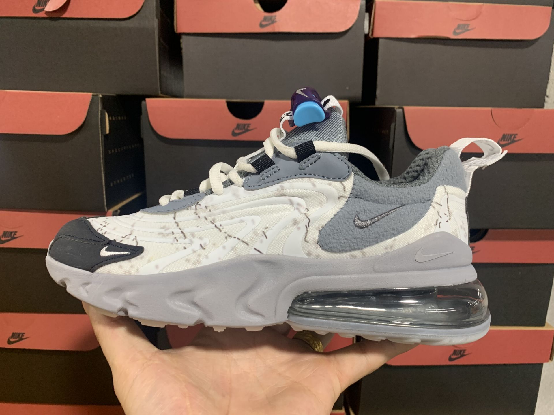 2020 Nike Air Max 270 3 White Grey Black Running Shoes